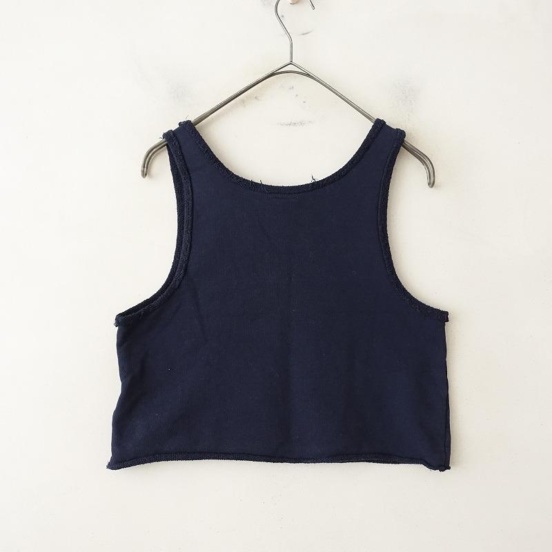 2025】ダル Dhal *ノースリーブプルオーバー*0ベスト綿コットン紺