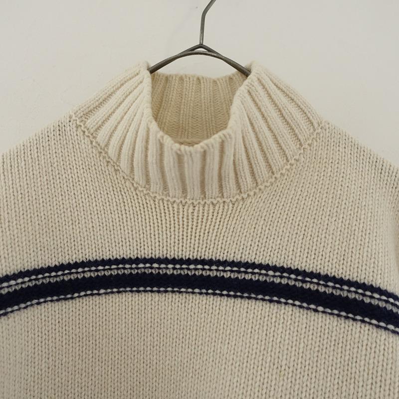 bulle de savon（ビュルデサボン） *ボーダーハイネックニットプル