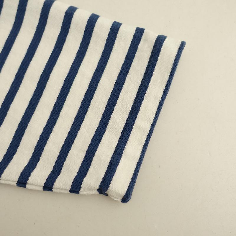 プラージュ Plage ボーダーバスクシャツ ボーダーニット 青×白 プラージュ Plage ボーダーバスクシャツ ボーダーニット 青×白 レディース