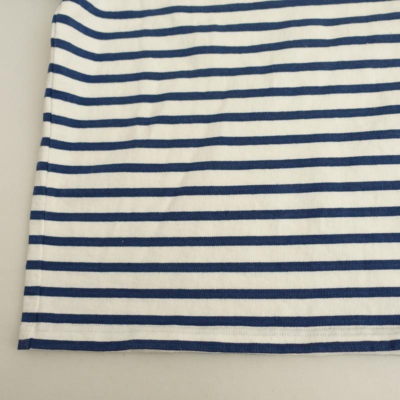 OUTIL 【定価2.2万】ウティー *バスクシャツ 0*ボーダー長袖コットン綿