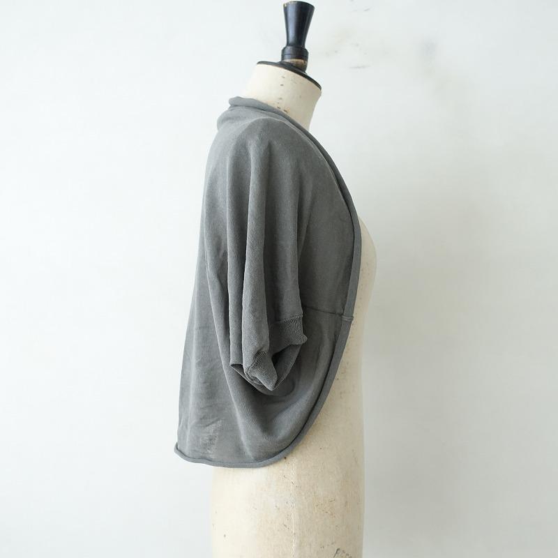 evam eva（エヴァムエヴァ） *cotton linen bolero ボレロ グレー