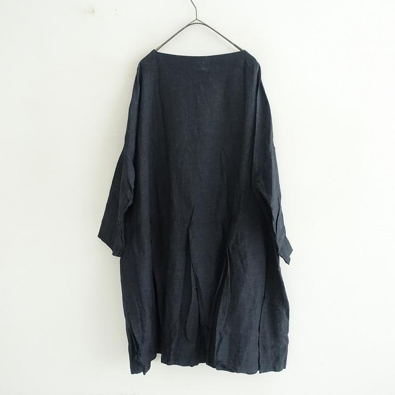 TOUJOURS（トゥジュー） *リネンワイドタック切り替えワンピース F