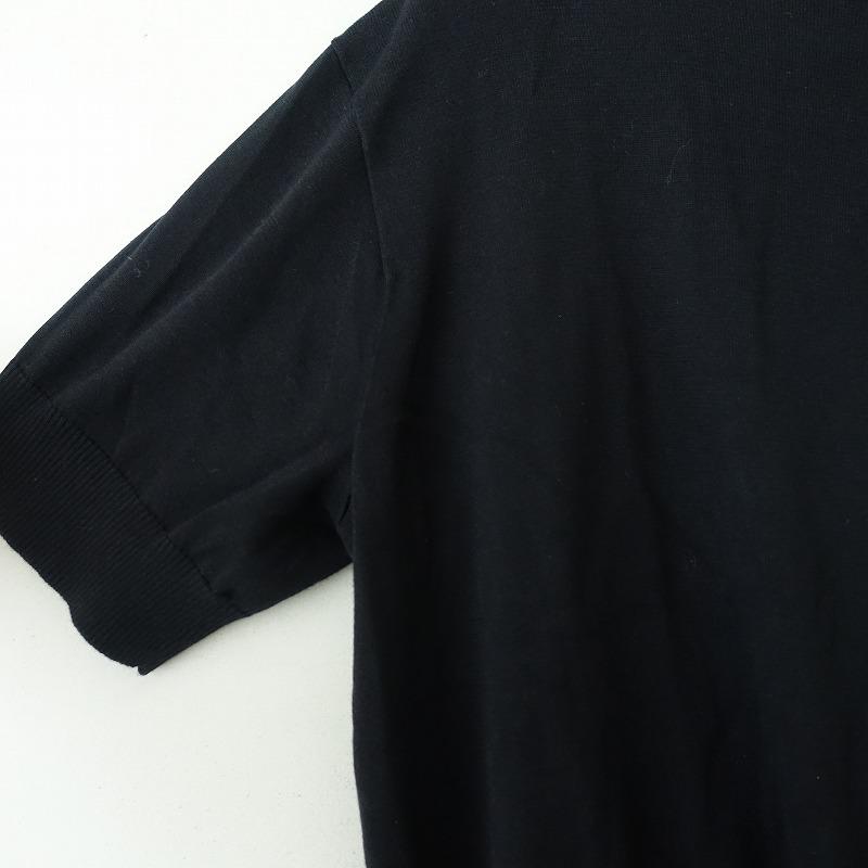 sacai（サカイ） *WORLD MAP PULLOVER 2*ブラック黒綿コットン半袖(84