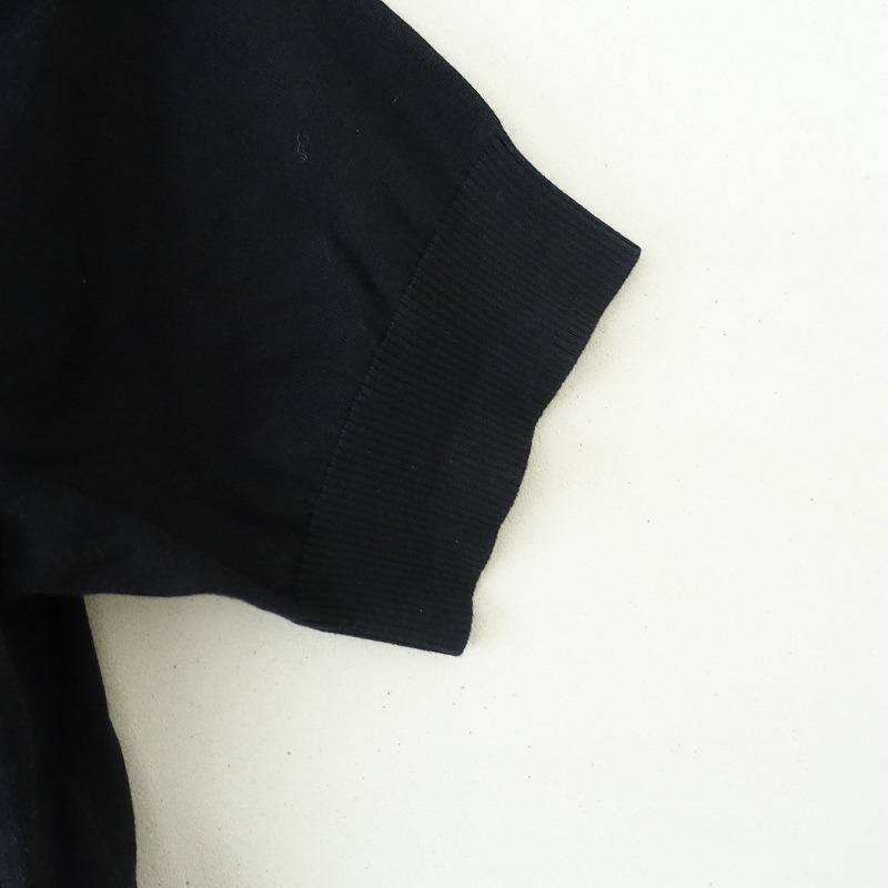 sacai（サカイ） *WORLD MAP PULLOVER 2*ブラック黒綿コットン半袖(84