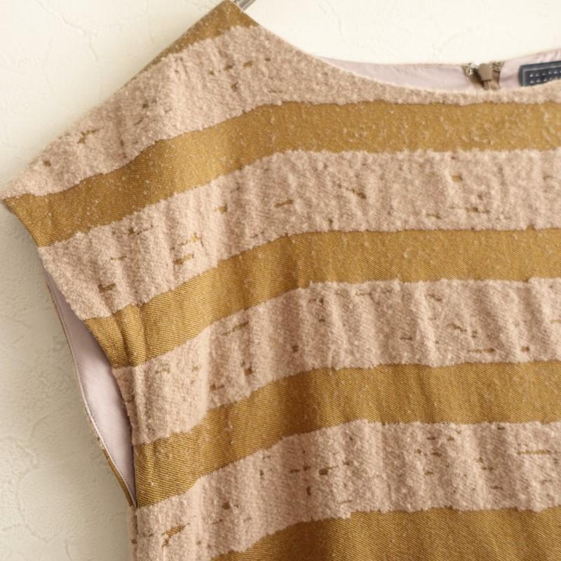 ミナペルホネン　ワンピース ノースリーブ　刺繍　ベージュ　38 anemone 000000300748_2Oj8vwA.jpg