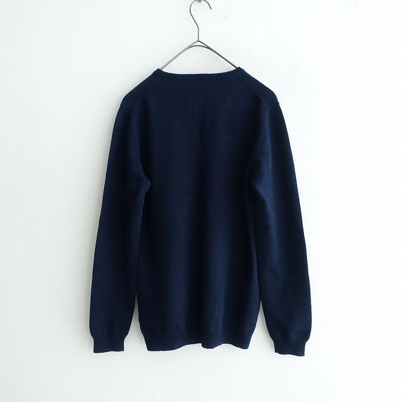 BALLANTYNE（バランタイン） *カシミヤVネックニット*ダークネイビー 