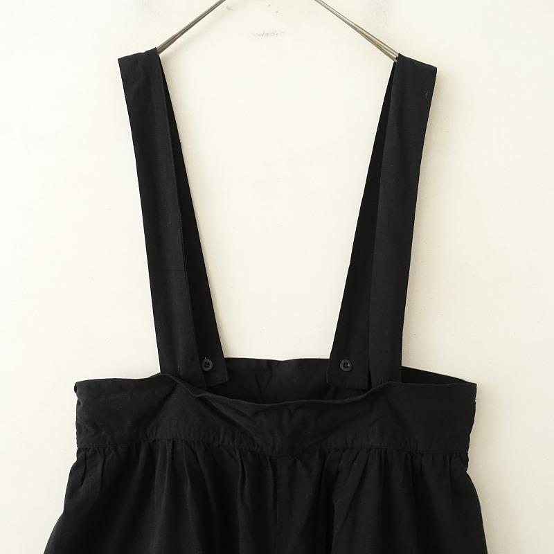 Gauze#（ガーゼ） *サロペットパンツ F*黒ブラックスカート綿コットン