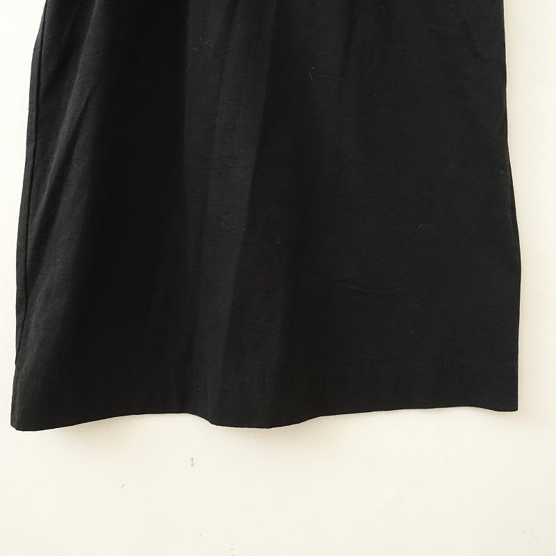 Gauze#（ガーゼ） *サロペットパンツ F*黒ブラックスカート綿コットン