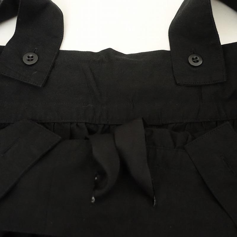 Gauze#（ガーゼ） *サロペットパンツ F*黒ブラックスカート綿コットン
