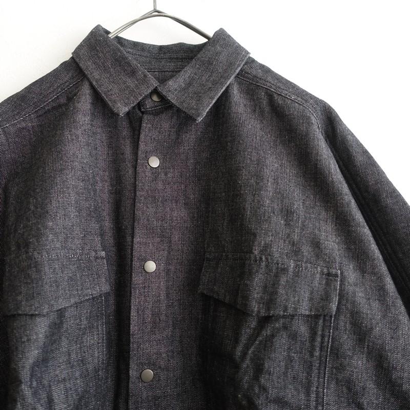 美品 UNION LAUNCH ユニオンランチ アローズ別注 デニム ドルマンスリーブ シャツ F ブラック レディース 古着 中古 USED 中古・古着通販】UNION LAUNCH (ユニオンランチ) UNITED ARROWS