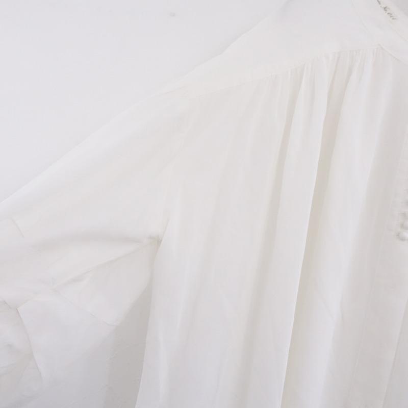 エミックエティック emic:etic *コットンシルクパフスリーブワンピース
