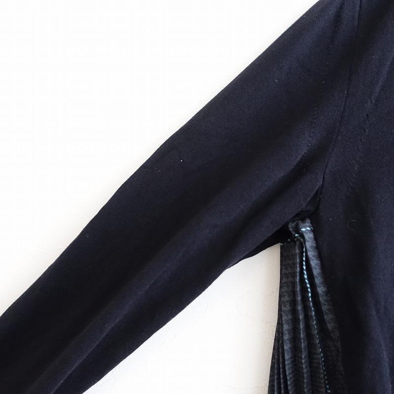 sacai（サカイ） *プリーツカーディガン*ブラックコットン綿トップス