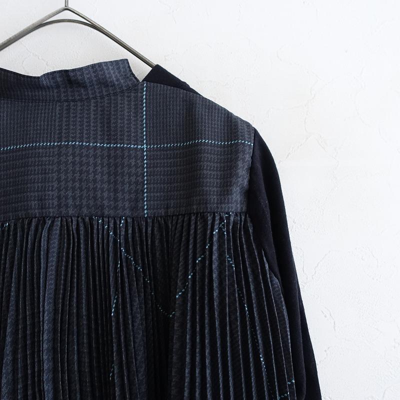 sacai（サカイ） *プリーツカーディガン*ブラックコットン綿トップス