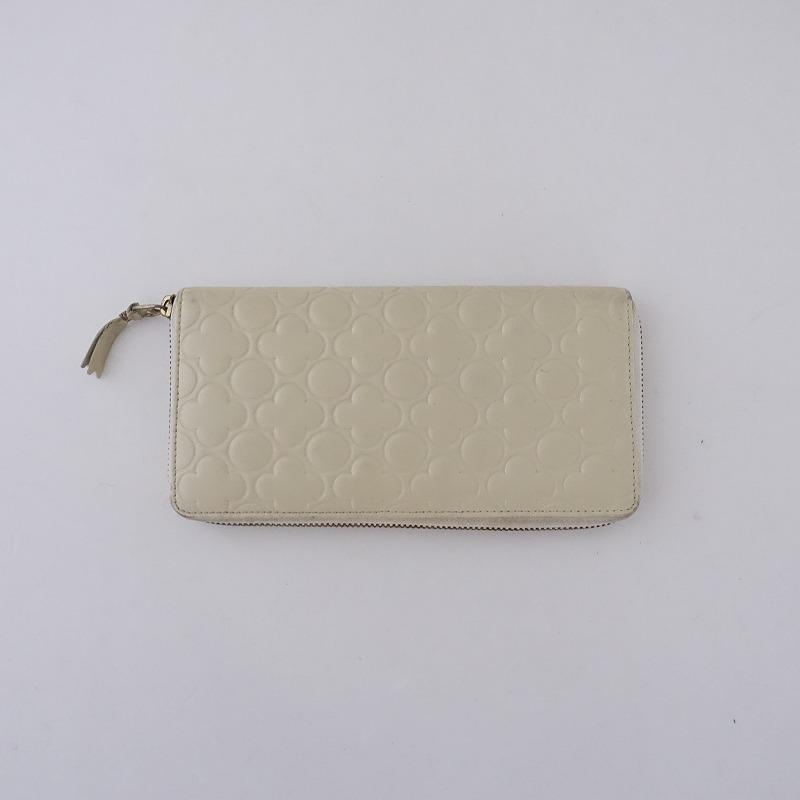 COMME des GARCONS コムデギャルソン *フラワーエンボスレザー長 COMME des GARCONS コムデギャルソン *フラワーエンボスレザー長