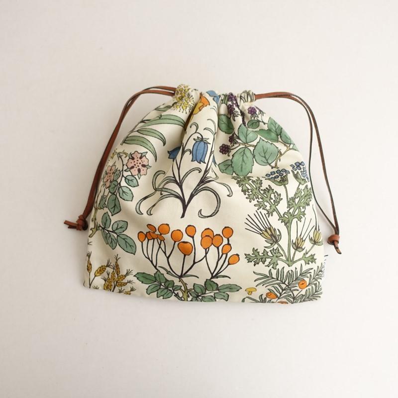 ロエベ LOEWE *ハーバリウムドローストリングポーチ*巾着キャンバス