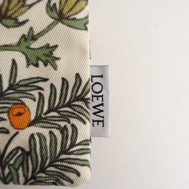 ロエベ LOEWE *ハーバリウムドローストリングポーチ*巾着キャンバス