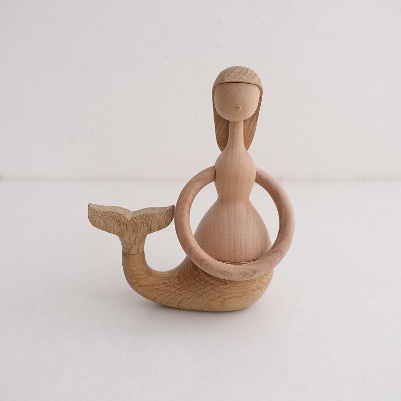 鶏の形の陶器オブジェ-2509