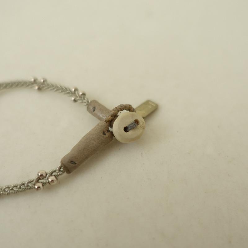 YOHEI NOGUCHI ブレスレット グレー ヨウヘイノグチ YOHEI NOGUCHI *ピューターブレスレット*グレー