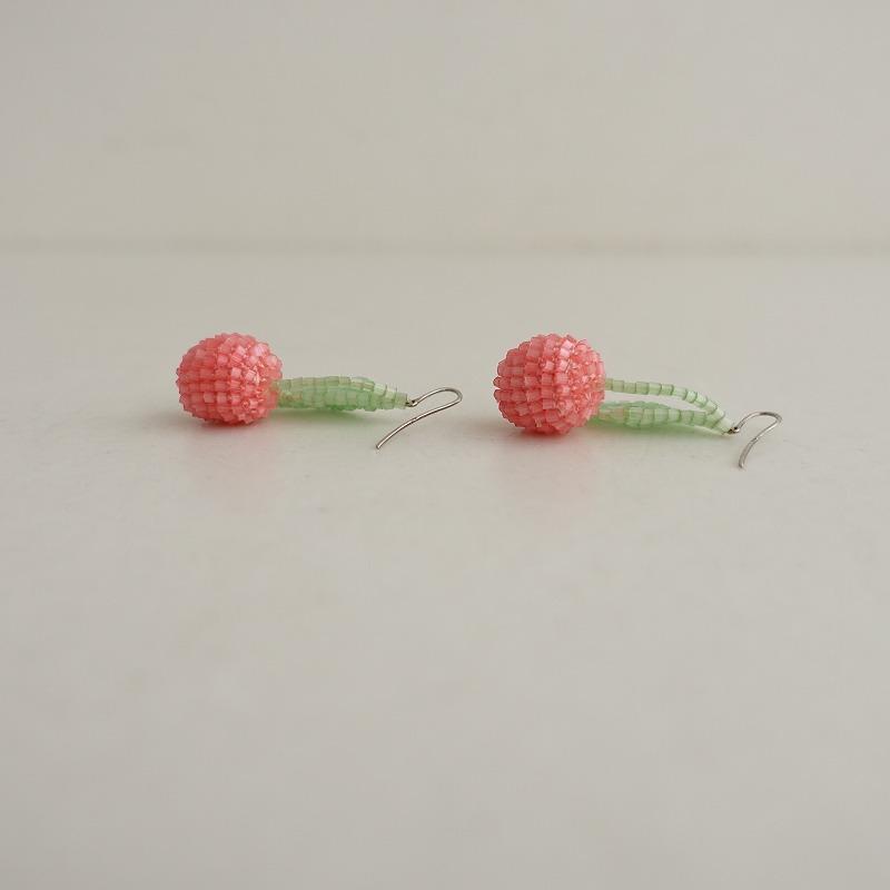 ま*い様 Aprosio&co. さくらんぼピアス アプロジオ&コー APROSIO&CO *さくらんぼ ピアス*ライトグリーンピンク