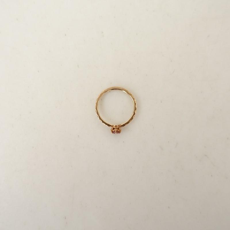 agete（アガット） *ピンキーリング*ゴールドピンク天然石ストーン