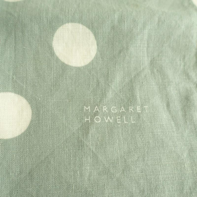 MARGARET HOWELL（マーガレットハウエル） *ドット スカーフ*グレー