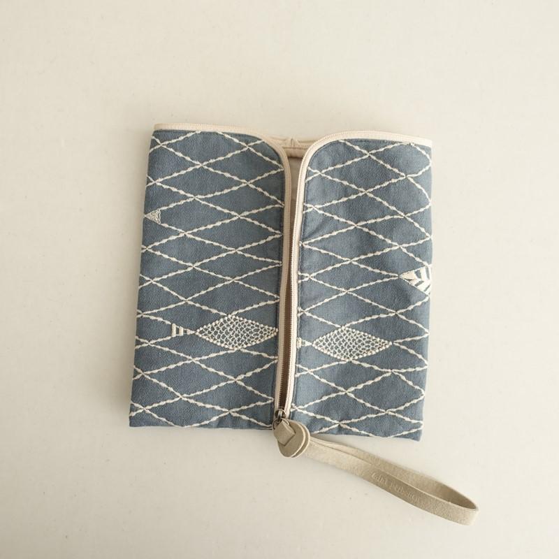 mina perhonen（ミナペルホネン） *pacific tetra pouch テトラポーチ