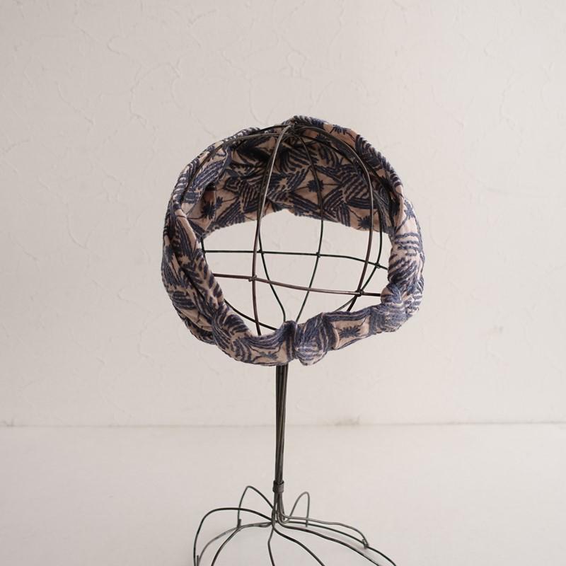 ミナペルホネン　flowercrown ヒトミシノヤマ　ヘッドドレス　ターバン mina perhonen（ミナペルホネン） 【定価1.9万】ヒトミシノヤマ×ミナ