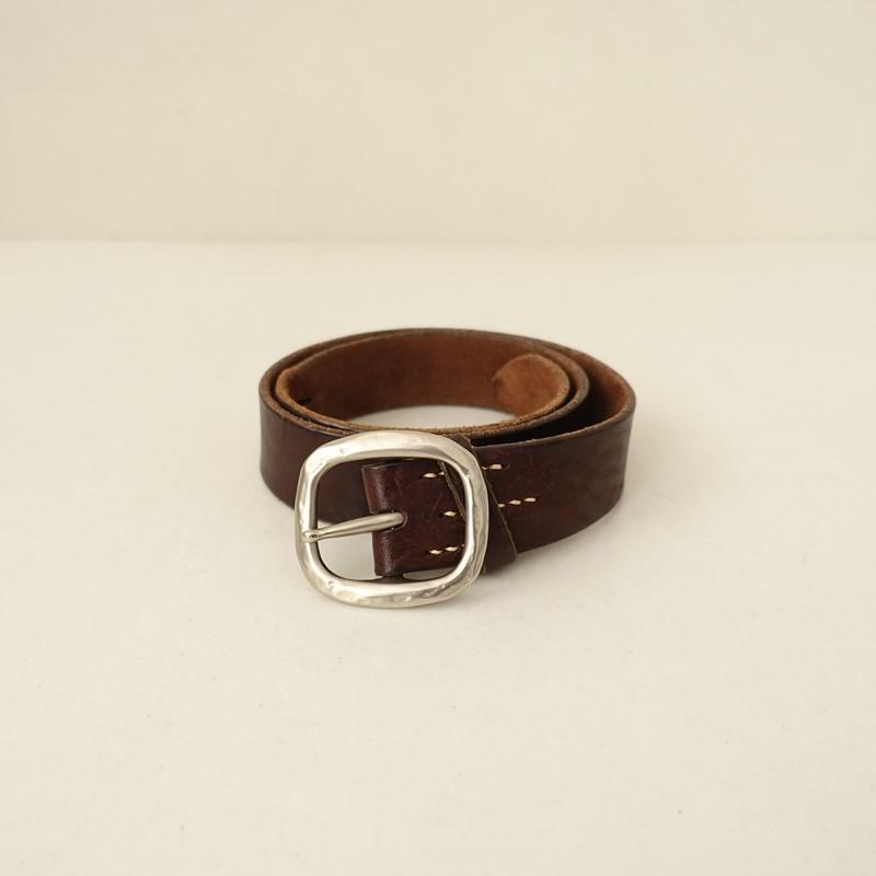45R（フォーティファイブアール） *レザーベルト*ブラウン革シルバー