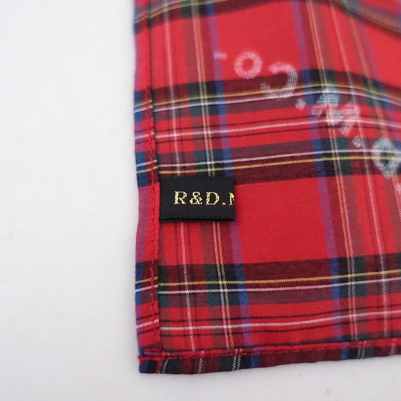 未使用】オールドマンズテーラー R&D.M.Co- *COTTON SILK TARTAN CHECK