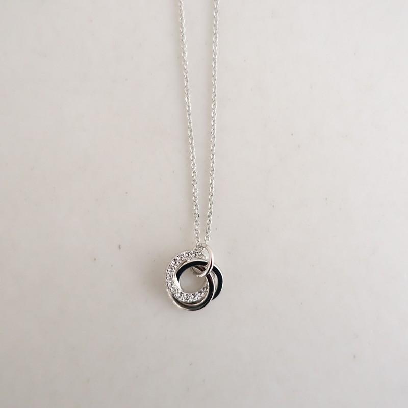 SWAROVSKI スワロフスキー *サークルネックレス*シルバーペンダント 