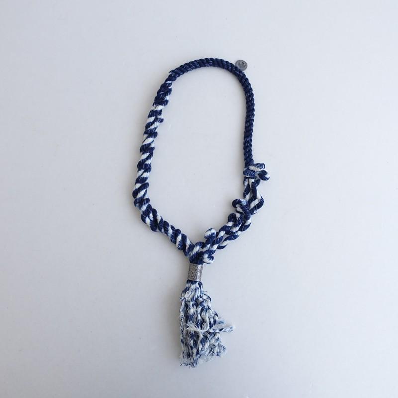 KAPITAL（キャピタル） *タッセルネックレス*インディゴ染めネイビー