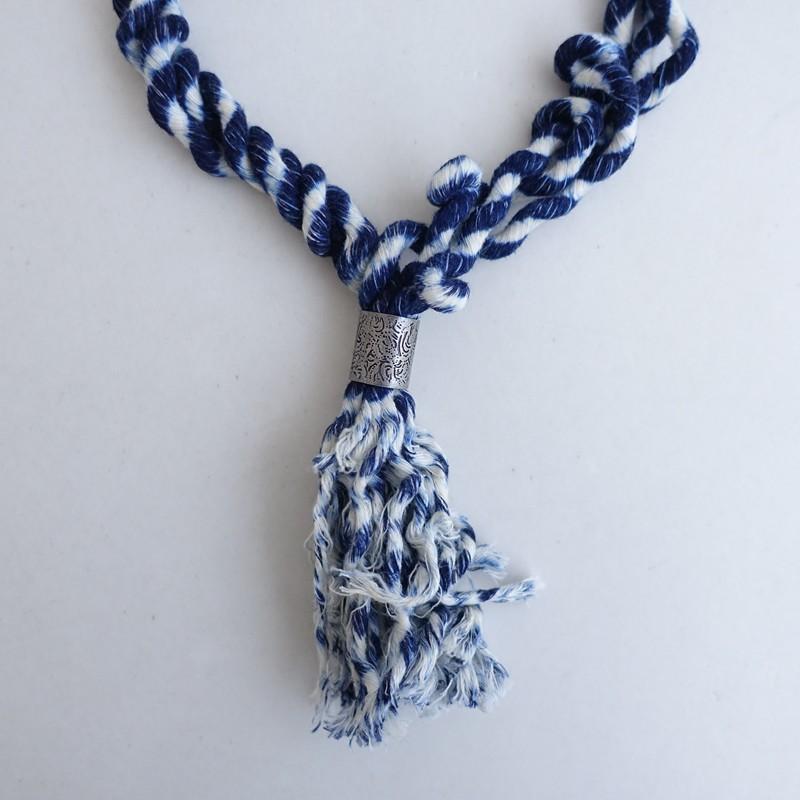 KAPITAL（キャピタル） *タッセルネックレス*インディゴ染めネイビー