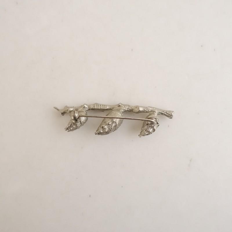 mina perhonen（ミナペルホネン） *ブローチ*シルバーアクセサリー植物