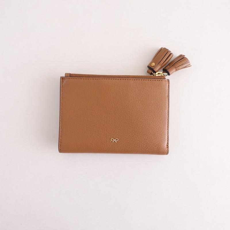 美品】アニヤハインドマーチ ANYA HINDMARCH *Small Double zip wallet 