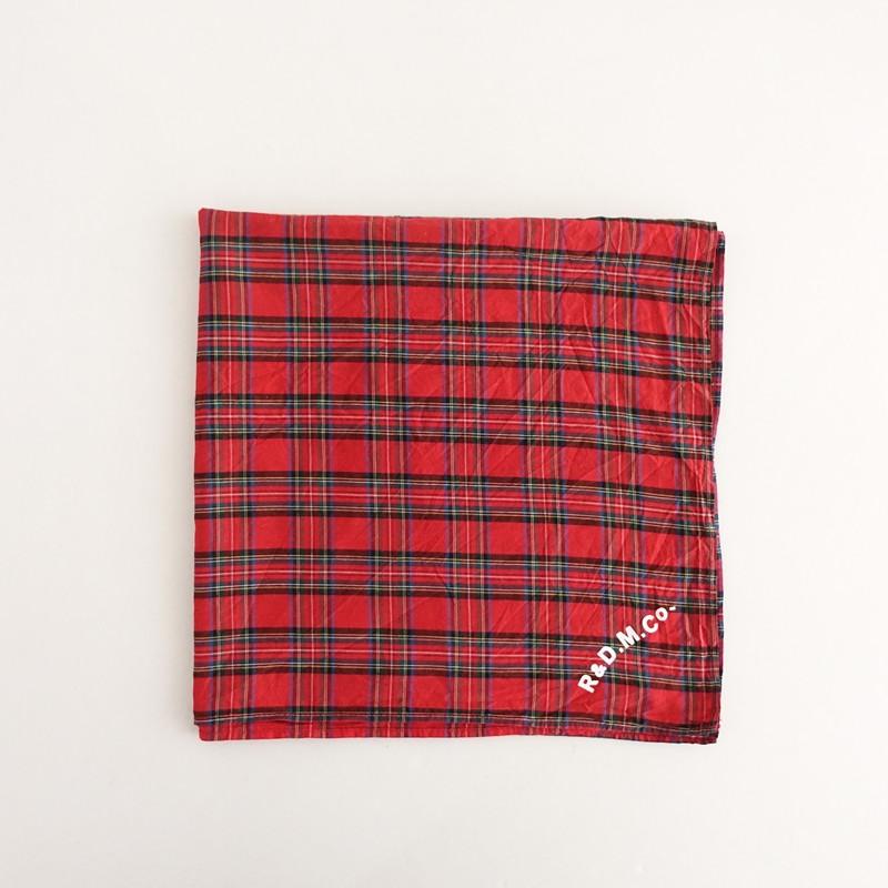 オールドマンズテーラー R&D.M.Co- *COTTON SILK TARTAN CHECK BANDANA