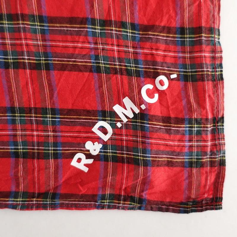 オールドマンズテーラー R&D.M.Co- *COTTON SILK TARTAN CHECK BANDANA