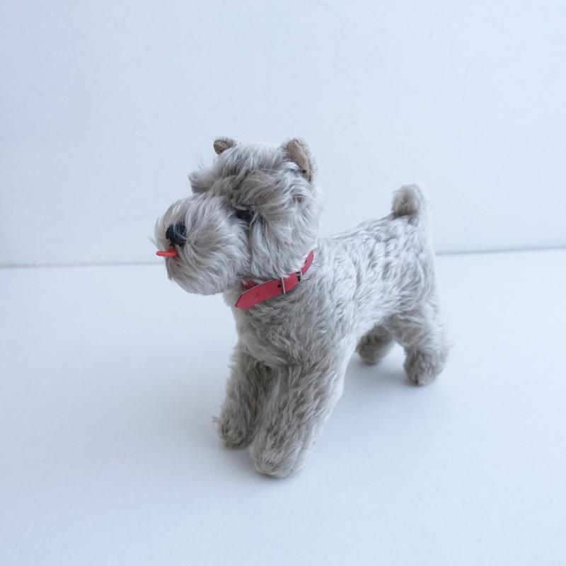 Steiff（シュタイフ） *シュナウザーぬいぐるみ*グレーベージュ置物