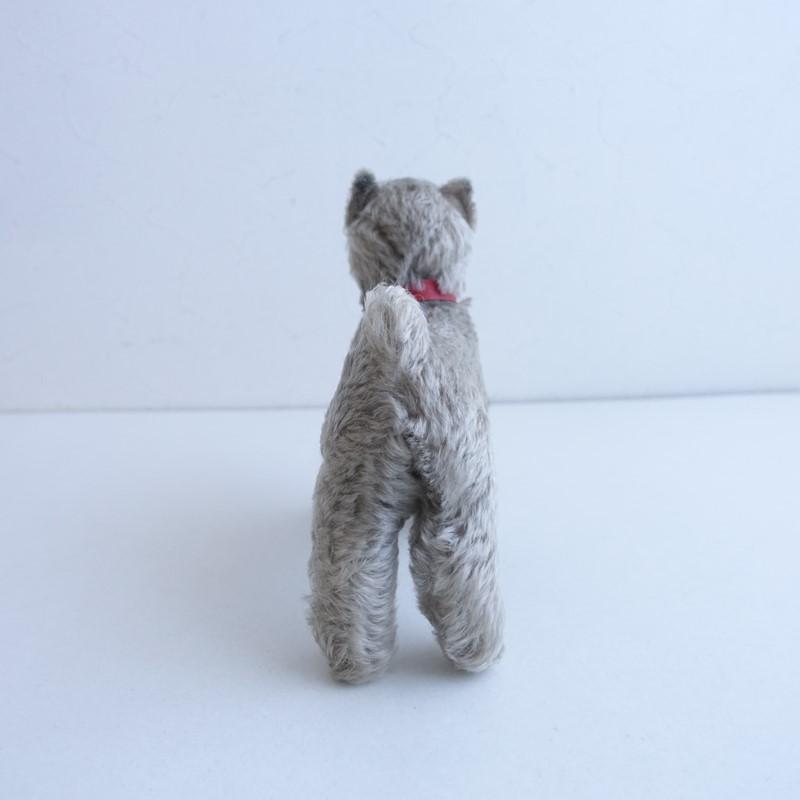 Steiff（シュタイフ） *シュナウザーぬいぐるみ*グレーベージュ置物