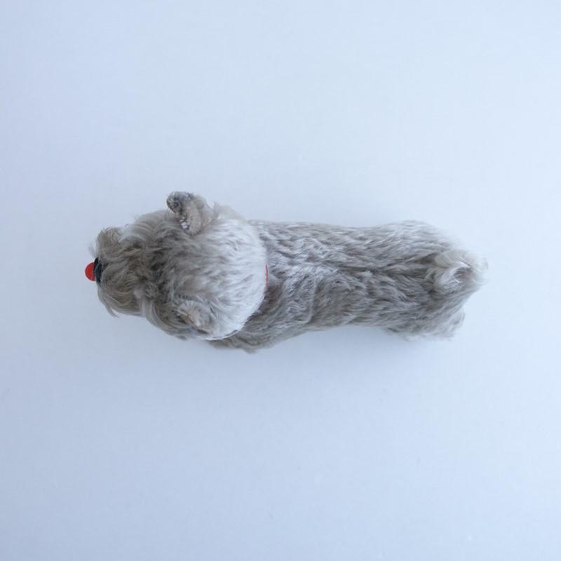 Steiff（シュタイフ） *シュナウザーぬいぐるみ*グレーベージュ置物