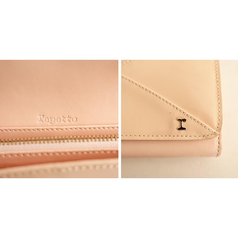 repetto //【定価4.3万】レペット *PORTEF RABA MM レザー×エナメル  