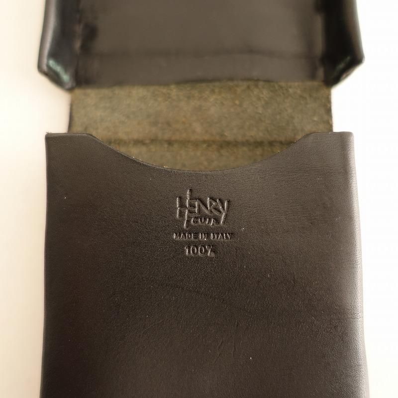 HENRY CUIR アンリークイール レザーボックス 収納 小サイズ HENRY CUIR //アンリークイール *NERO EURO BOX *レザー小物入れ