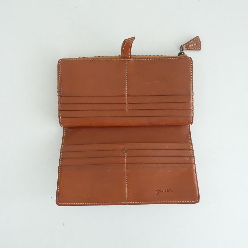 ゲンテン genten *カットワークL字ファスナー式長財布*ロング