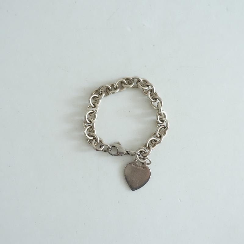 ティファニー ブレスレット ハートタグ シルバー925 チャンキーチェーン TIFFANY＆Co. ティファニー *ブレスレット ハートタグ チャン
