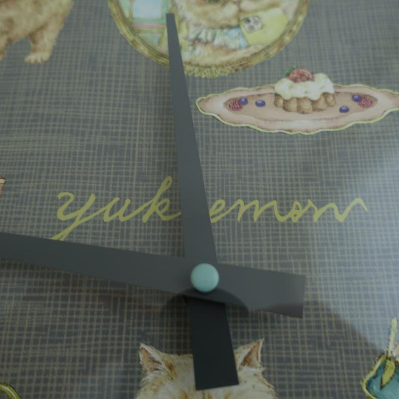 ユキエモン yukiemon *スーちゃん 壁掛け時計 40.5cm*インテリア猫ネコ