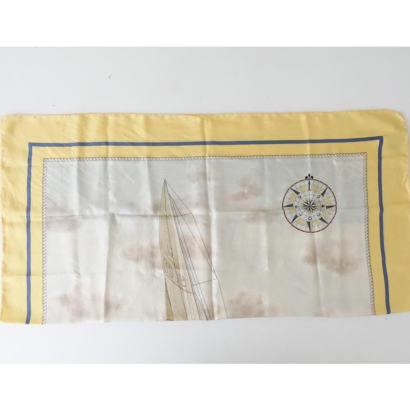 ラルフローレン Ralph Lauren *大判シルクスカーフ 85×85cm*黄色