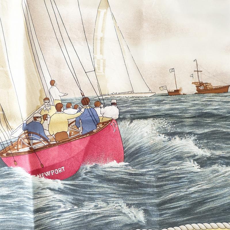 ラルフローレン Ralph Lauren *大判シルクスカーフ 85×85cm*黄色