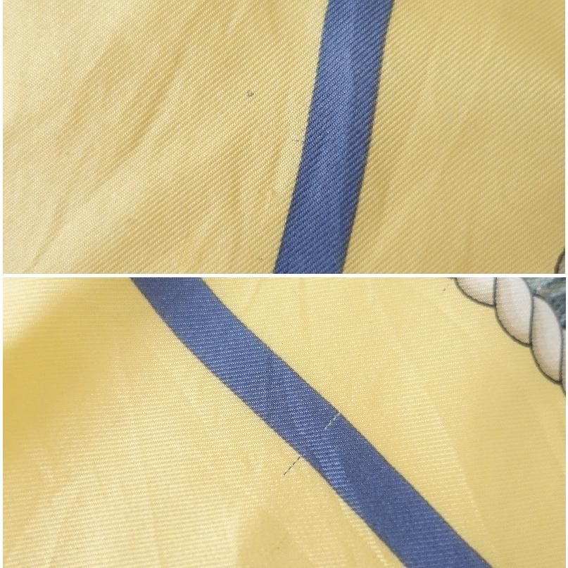ラルフローレン Ralph Lauren *大判シルクスカーフ 85×85cm*黄色