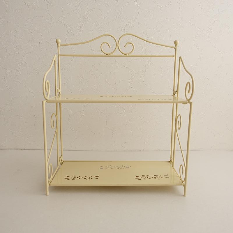 イマン imane *ローズ アイアンスパイスラック*アイボリーバラ薔薇