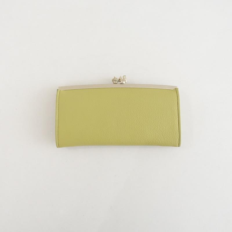 サクラヤマ SAKURAYAMA * リスの長財布 *りすどんぐり牛革(ac87