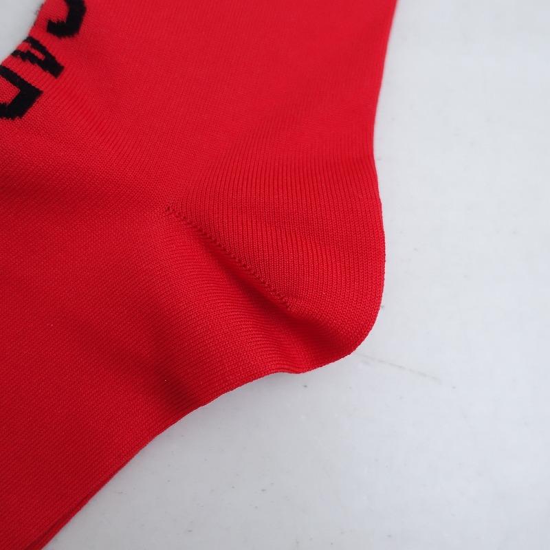 未使用】コムデギャルソン COMME des GARCONS *ロゴ ソックス レッド
